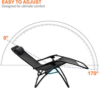 Garden Furniture Zero Gravity Chair | Set of 2 | Heavy Duty Textoline | Outdoor & Garden