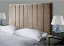 Headboards in Elegant Plush Velvet Fabric, for Divan Beds, 24" PEPPLE