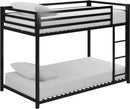 Bunk Bed Frame Metal Bunk Bed Single/Single Black