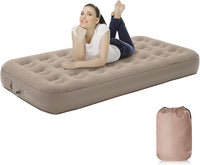 Air Single PVC Mattress 25cm Self Inflating with Built in Pump Airbed