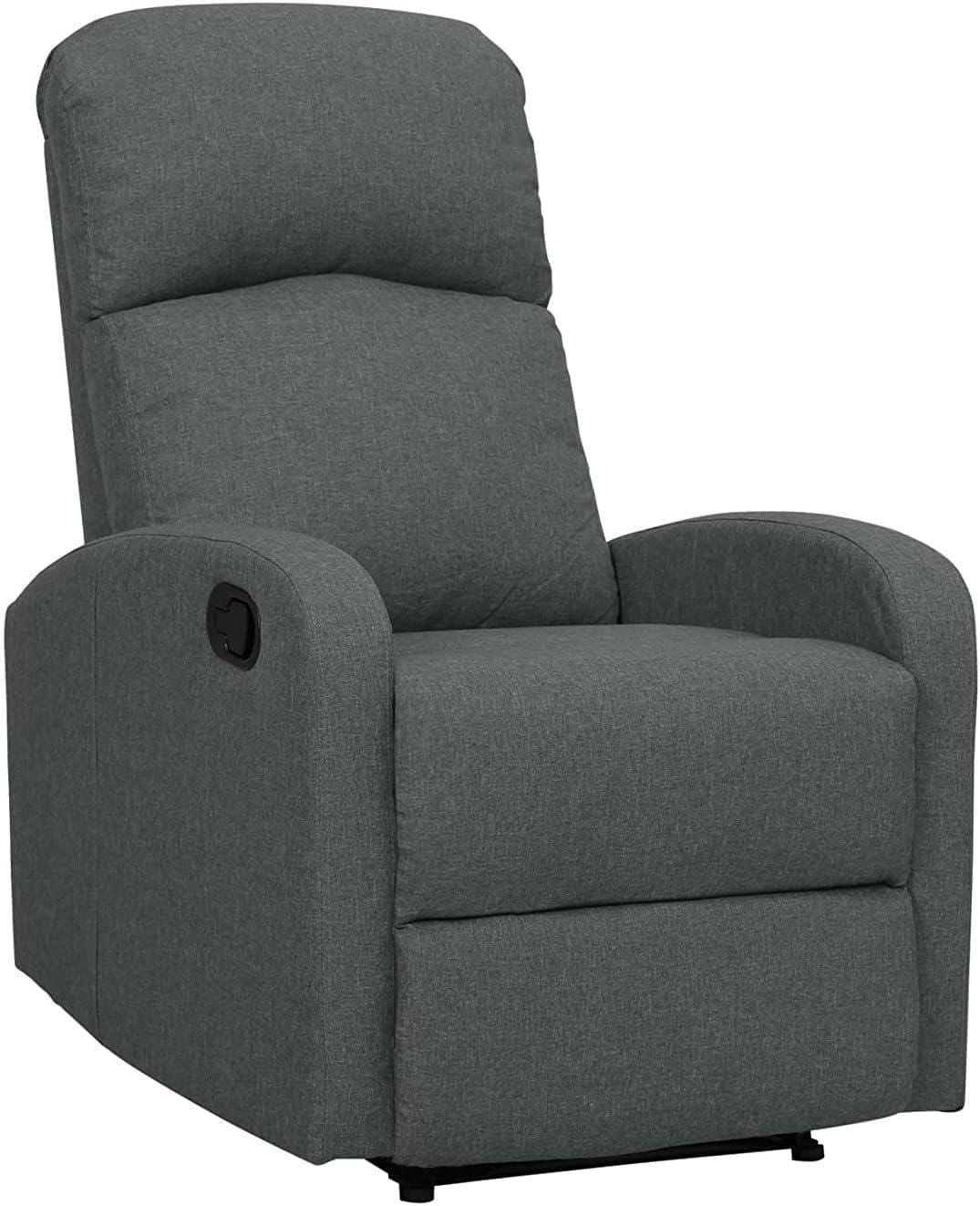 Sofa Recliner Arm Chair with Adjustable Leg Rest and Reclining Functions Fabric - Charcoal