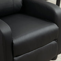 Sofa Recliner Armchair, Massage Faux Leather Push Back Sofa Reclining Chair with Adjustable Leg