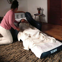 Sofa AIR Inflatable Chair Bed with Electric Pump - Converts into a Single Bed Mattress