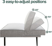 Sofa Quinn Clic Clac Sofa Bed - Sofa Bed 168x96x75 cm - 2-in-1 Folding Sofa Bed