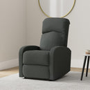 Sofa Recliner Arm Chair with Adjustable Leg Rest and Reclining Functions Fabric - Charcoal