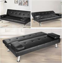 Sofa Modern Sofa Bed 3 Seater Sofa Settee Recliner Couch with Metal Legs