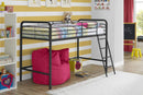 Bunk Bed Frame 3ft Single Midsleeper Bunk Bed Black Single