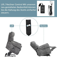 Sofa Power Lift Recliner Chair for Elderly Sofa Electric Riser Recliner - Heavy Duty