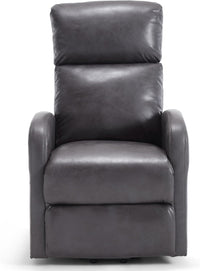 Sofa Dom Electric Recliner Armchair - Dark Grey. Riser And Recliner Chairs, Bonded Leather