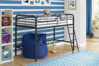 Bunk Bed Frame 3ft Single Midsleeper Bunk Bed Black Single