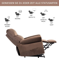 Sofa Power Lift Recliner Chair for Elderly Sofa Electric Riser Recliner - Heavy Duty