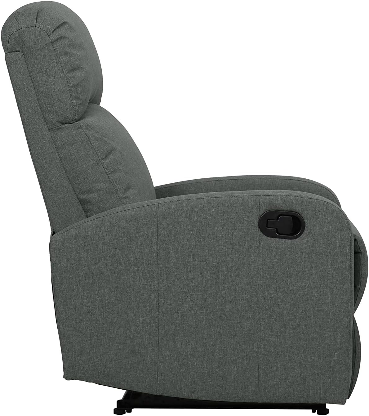 Sofa Recliner Arm Chair with Adjustable Leg Rest and Reclining Functions Fabric - Charcoal