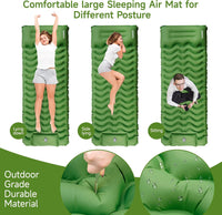 Air Single Mattress Self-inflating Bed with Built-in Pump & Pillow Compact