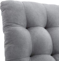 Sofa CHARLBURY FABRIC RECLINER ARMCHAIR SOFA FIRESIDE CHAIR RECLINING CINEMA (Grey)