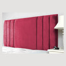 Headboard Upholstered In Extravagant Plush Velvet in 26" RED