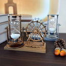 Vintage Ferris Wheel Statue Hourglass Sand Clock Retro Desk Timer Décor for Living Room