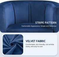 Sofa Velvet Tub Chair, Modern Upholstered Armchair, Accent Club Sofa Chair, Barrel Corner chair