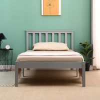 Wooden Bed 3ft Single Single Pine Bed Frame White Shaker Style Bedroom