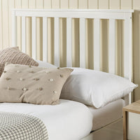 Ottoman White Painted Wood Storage Bed Frame in all Sizes