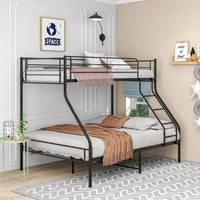 Bunk Bed Frame 3ft Single Over Small Double with Ladder Heavy Duty Metal