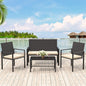 Garden Furniture Set, Sofa Rattan 4 piece Patio Rattan furniture sofa Weaving Wicker