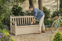 Garden Sofa Eden Bench 265L Outdoor 60% recycled  Furniture Storage Box