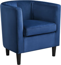 Sofa Velvet Tub Chair, Modern Upholstered Armchair, Accent Club Sofa Chair, Barrel Corner chair