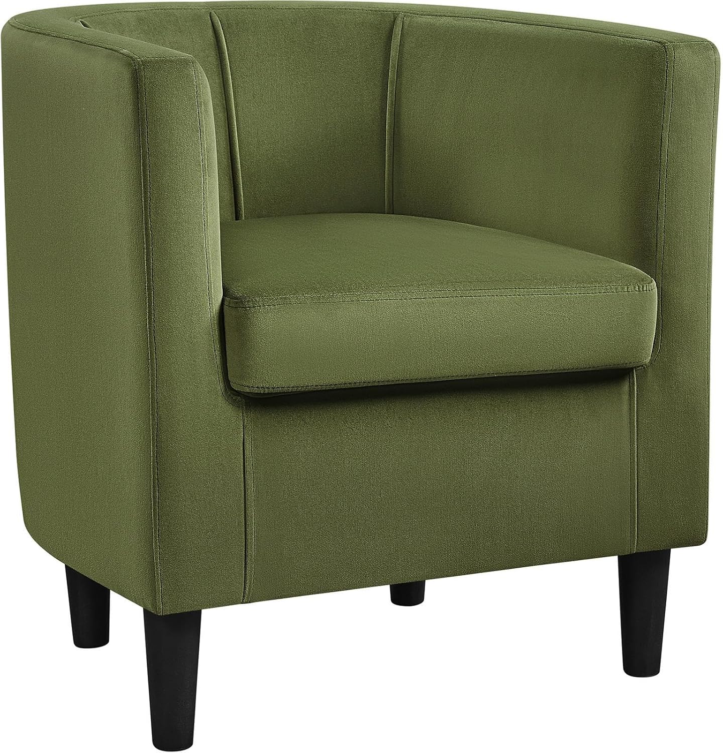 Sofa Velvet Tub Chair, Modern Upholstered Armchair, Accent Club Sofa Chair, Barrel Corner chair