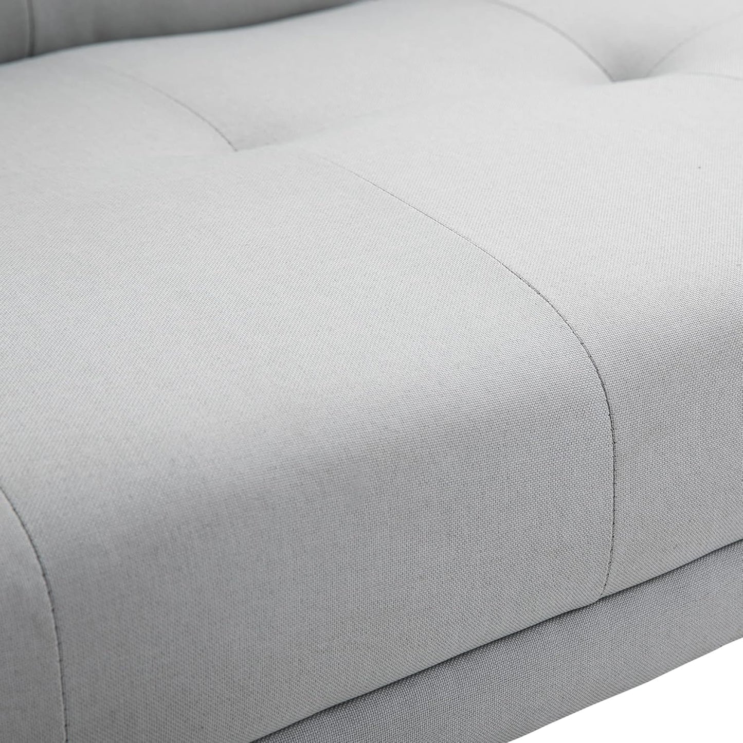 Sofa 3 Seater Sofa Bed Scandi Style Recliner Thick Cushions Convertible Adjustable Split Back