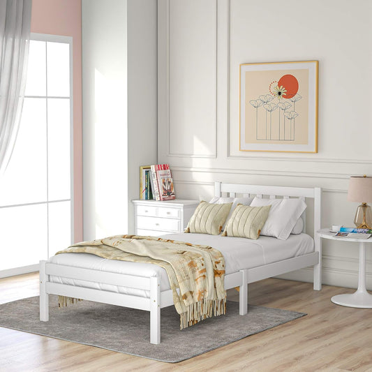 Wooden Frame Bed Wooden Bed Frame, Single 3ft Bed for Bedroom, Adults, Kids