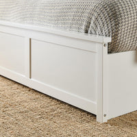 Ottoman White Painted Wood Storage Bed Frame in all Sizes