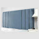 Headboard Upholstered In Extravagant Plush Velvet in 26" SKY BLUE