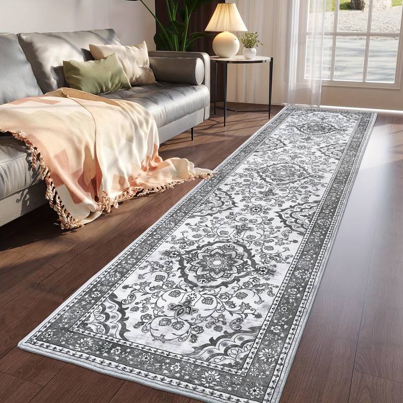 Extra Long Runner Rugs For Hallway, Vintage Carpets Non Slip Washable Floor Runner Carpet