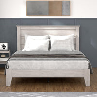 Wooden Double Bed - Stylish Wooden Bedframe with Headboard