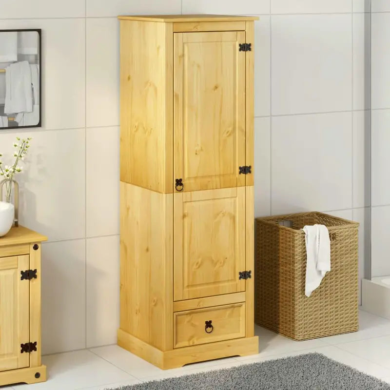 Wardrobe Perfect Solid Pine Wooden Wardrobe 570 cm Stylish Storage Solution PINE