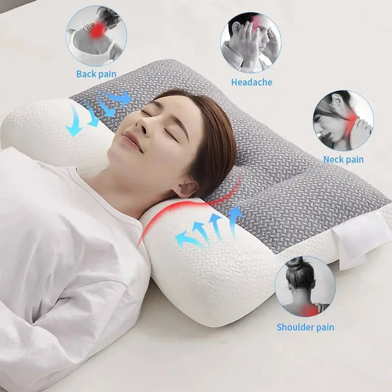 X2 - Foam Pillow Cervical Memory For Neck and Shoulder Pain Ergonomic Orthopaedic