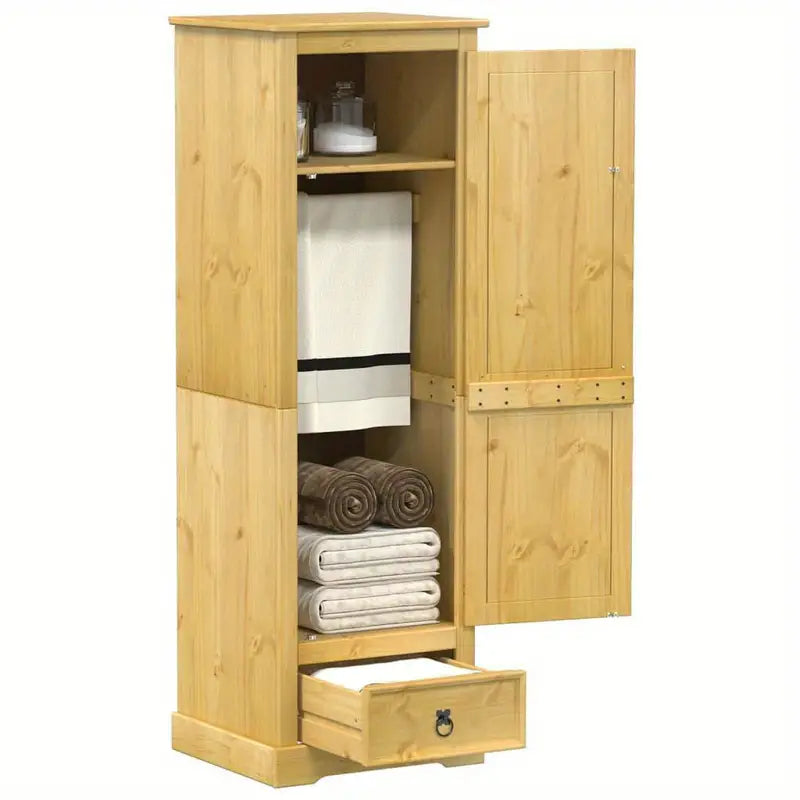 Wardrobe Perfect Solid Pine Wooden Wardrobe 570 cm Stylish Storage Solution PINE