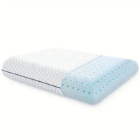 Ultra-Soft Memory Foam Pillow For Side, Back - Breathable Mesh Cover - X2